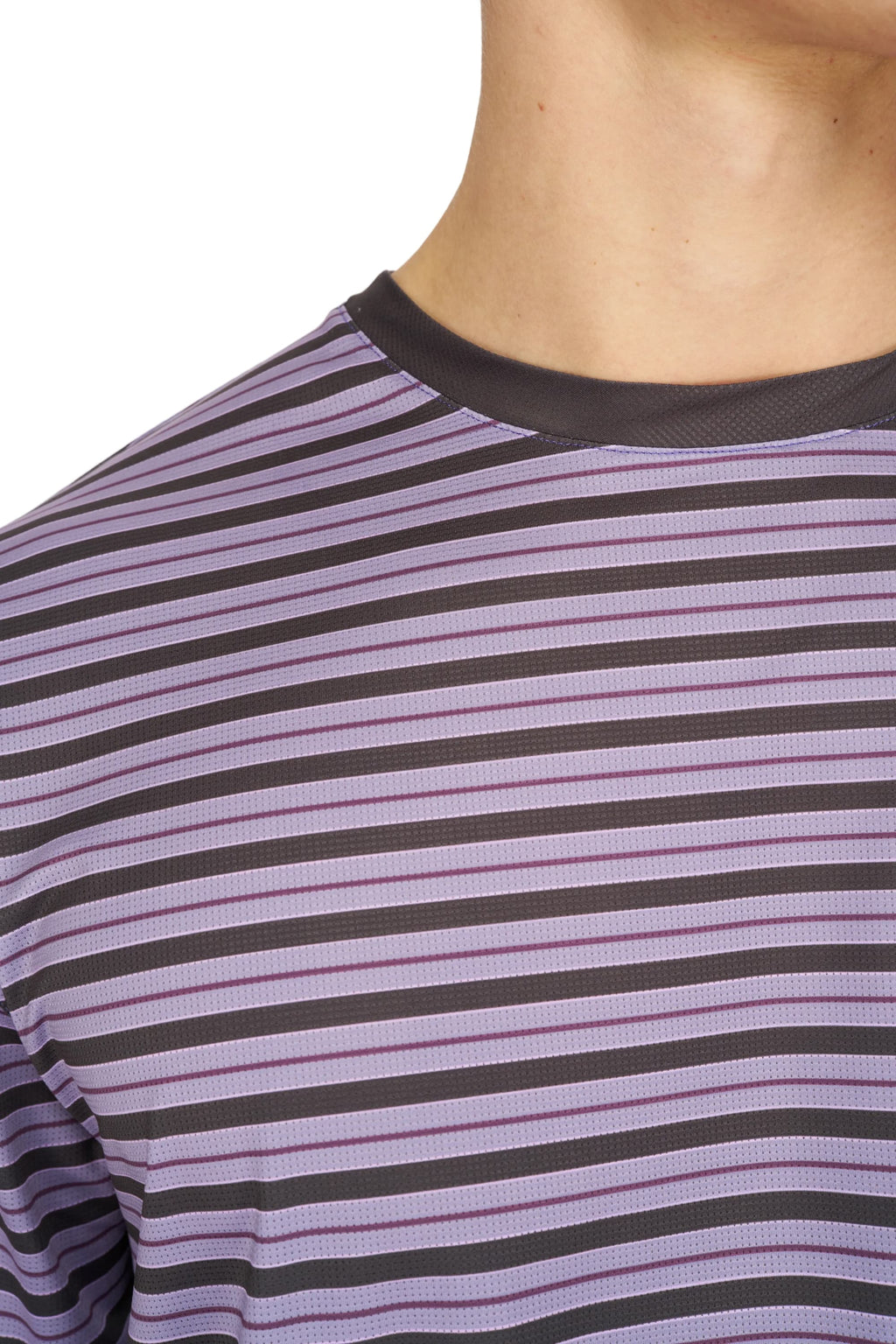 Men's Striped Long Sleeve in Grape by UNNA