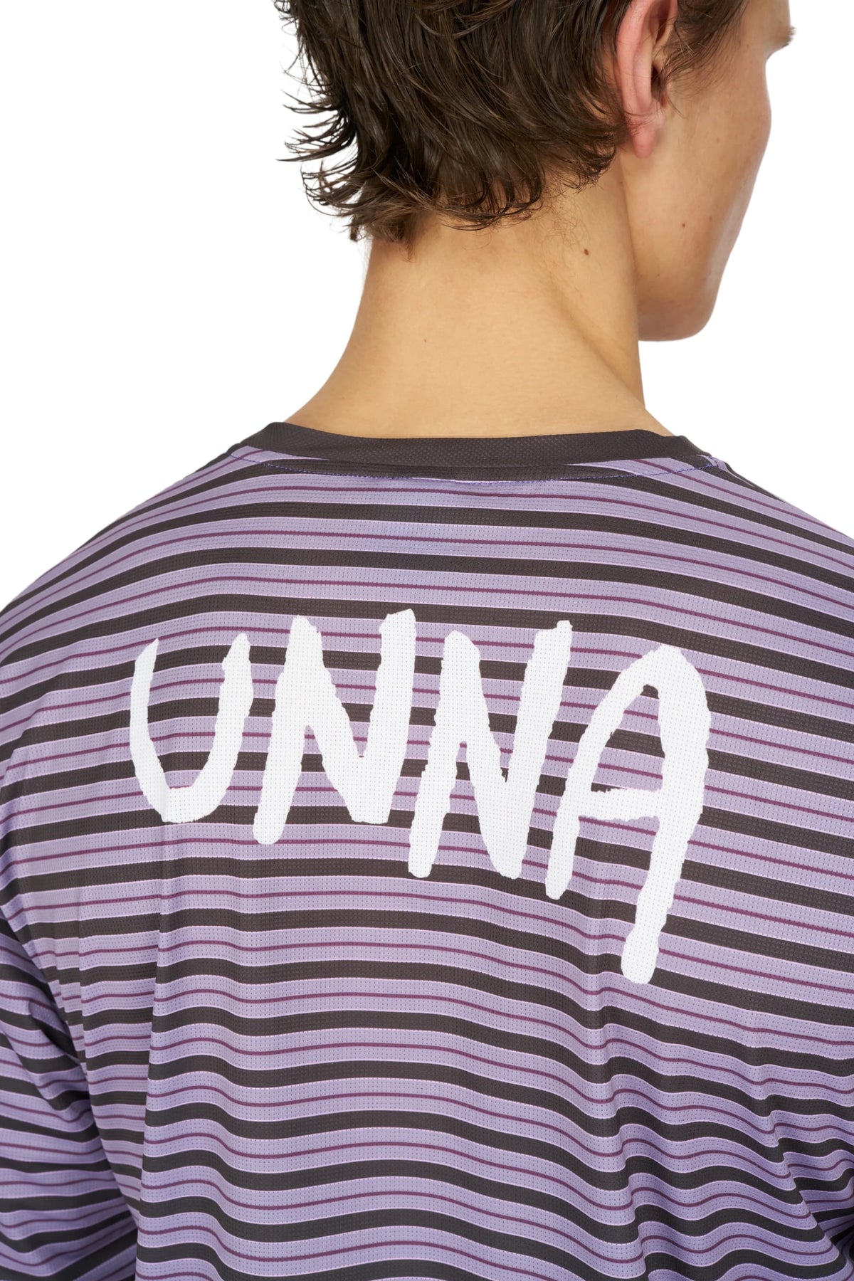 Men's Striped Long Sleeve in Grape by UNNA