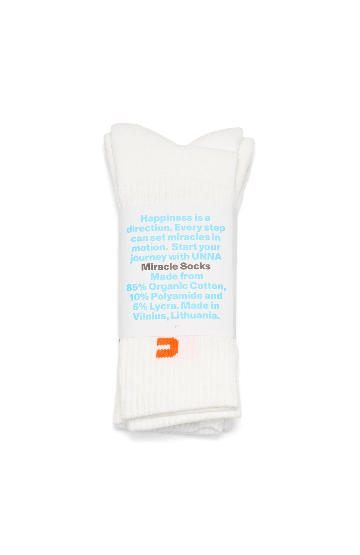 Miracle Socks 2-Pack Vanilla White by UNNA
