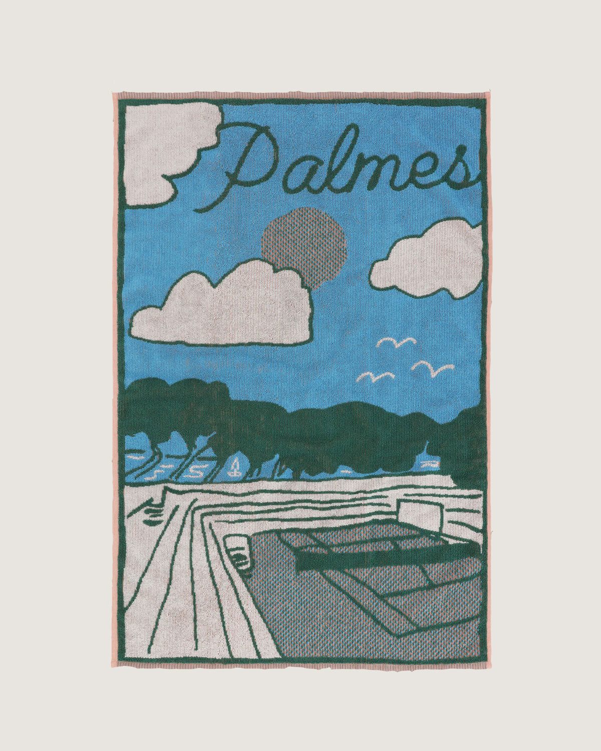 Vilas Tennis Towel, Multi – Palmes