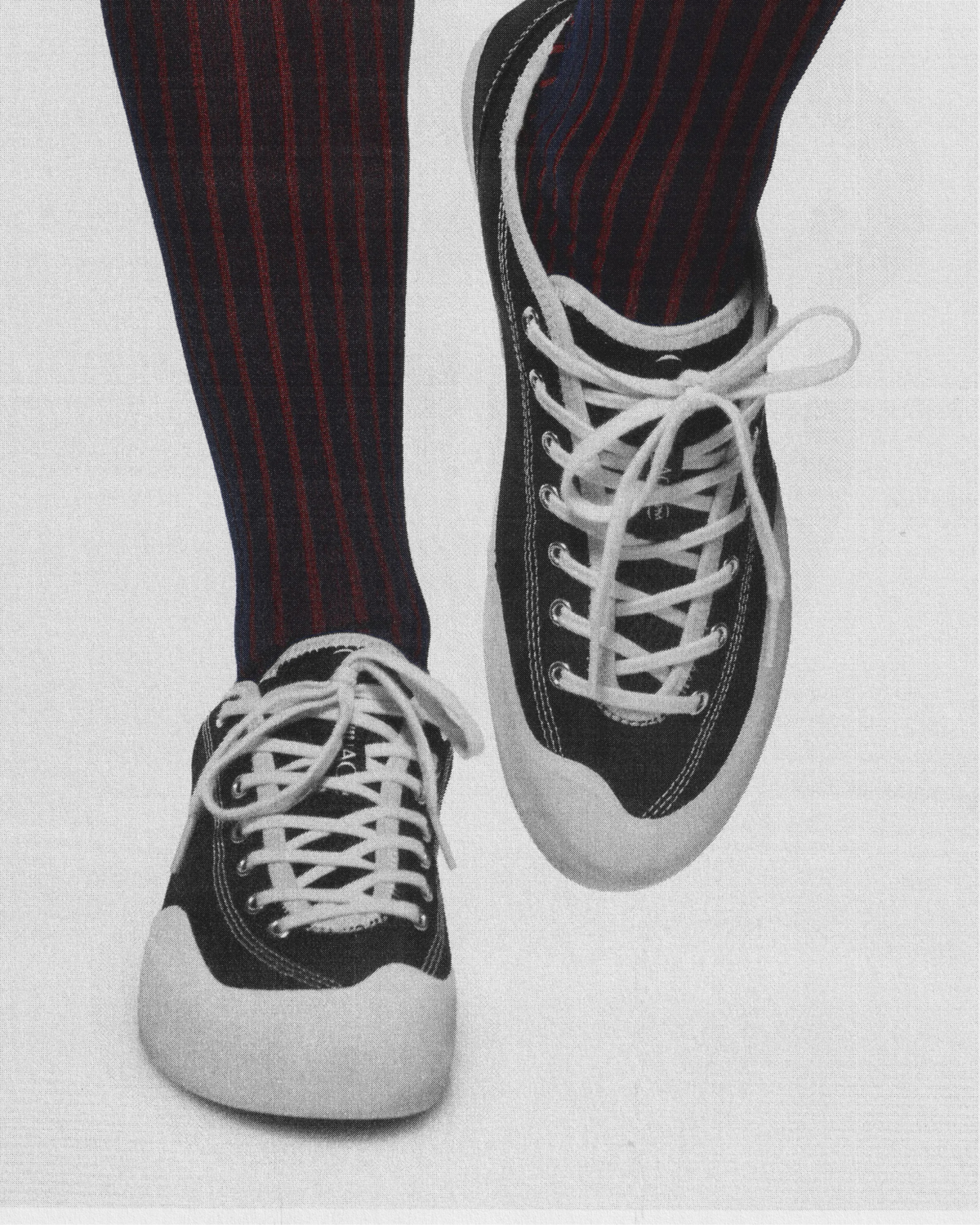 Village PM 1:30 skate shoe in Black Whisper White