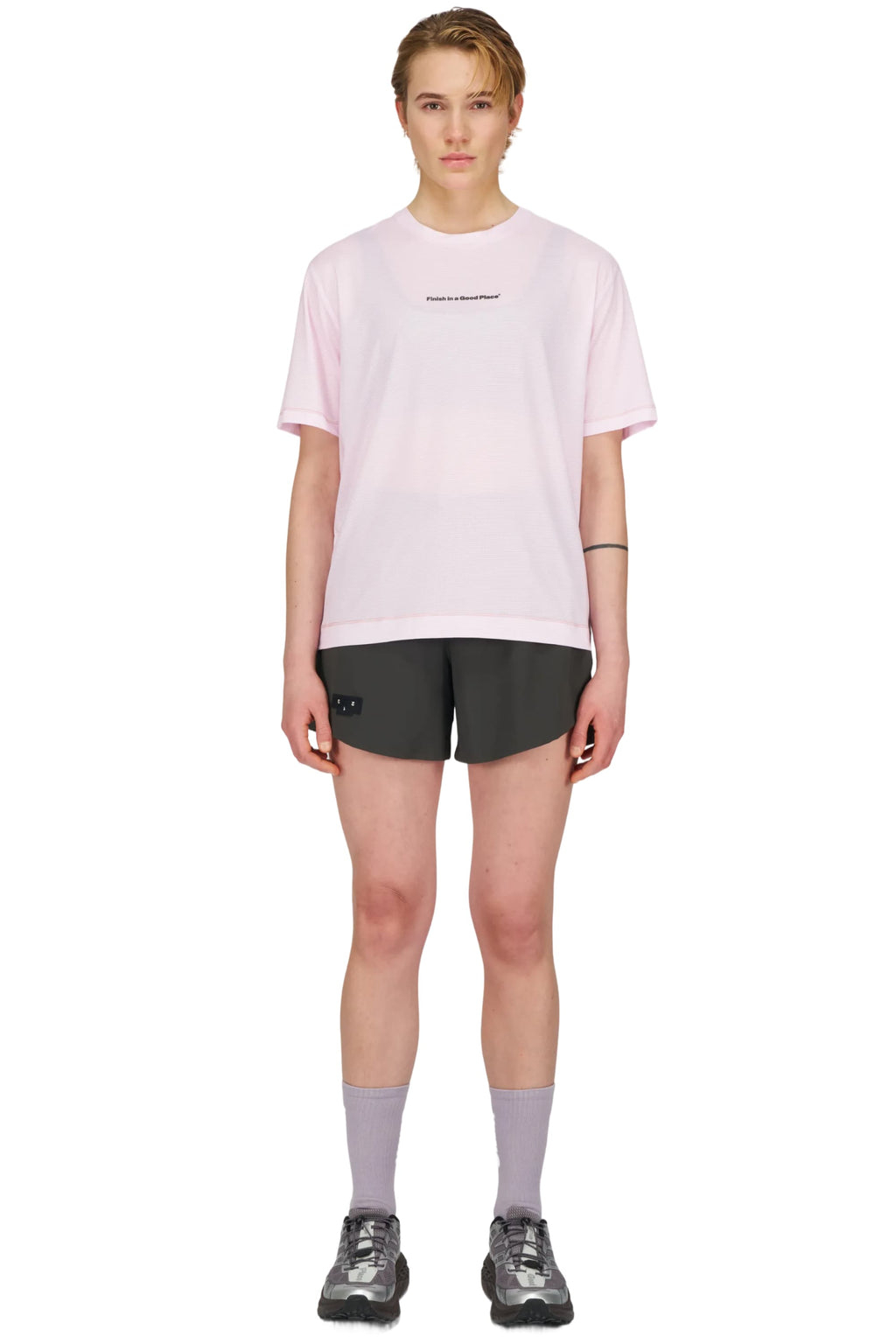 Wavy Tee Oxford Pink by UNNA
