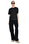 Wavy Tee Black by UNNA