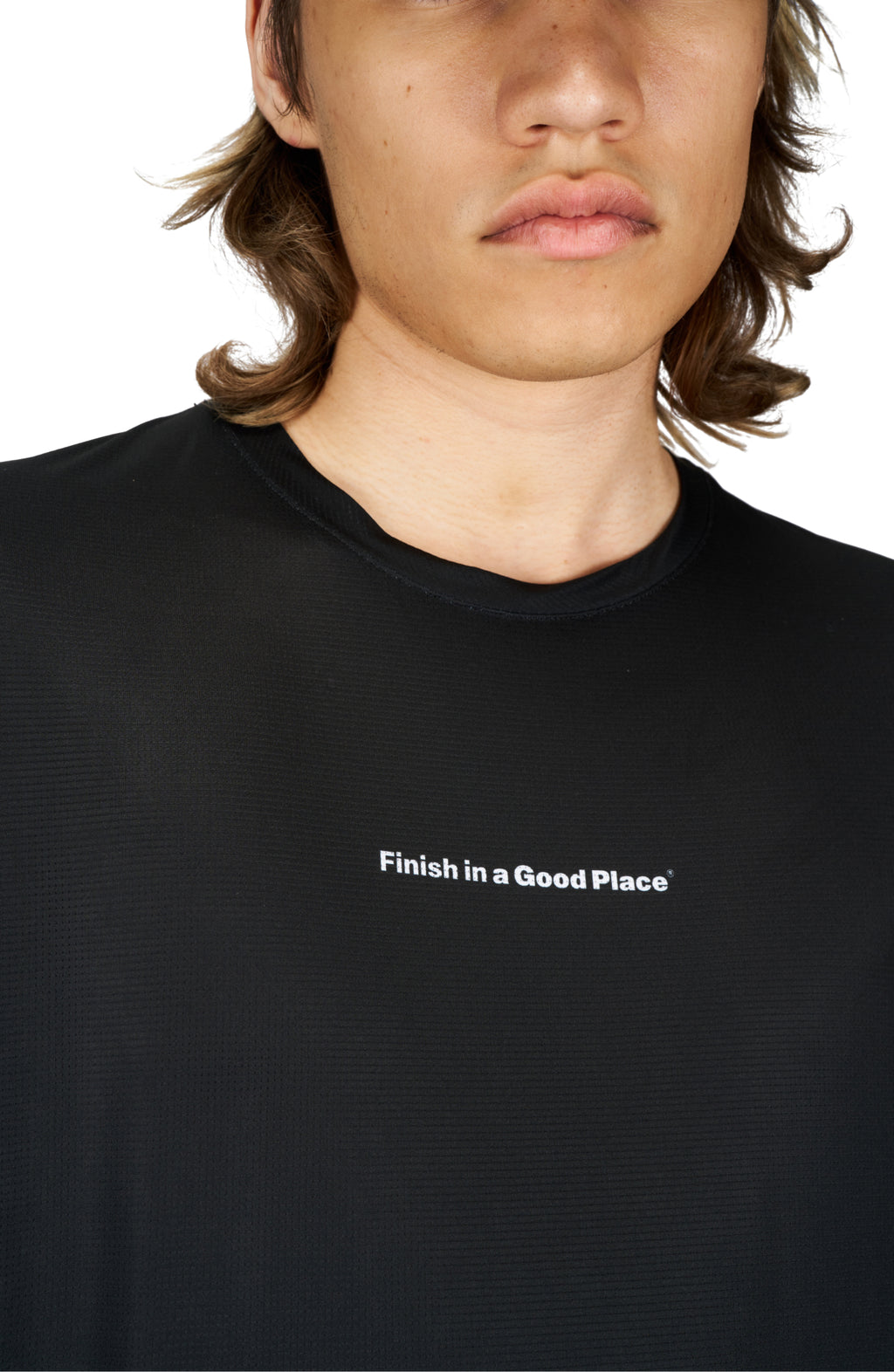 Wavy Tee Black by UNNA