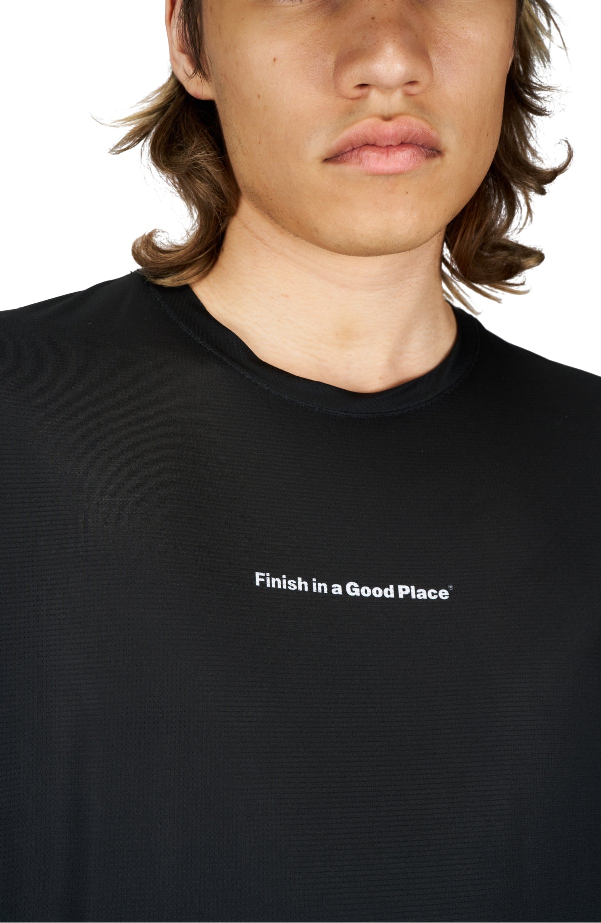 Wavy Tee Black by UNNA