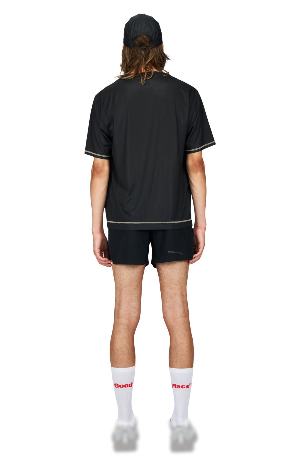 Wavy Tee Black by UNNA