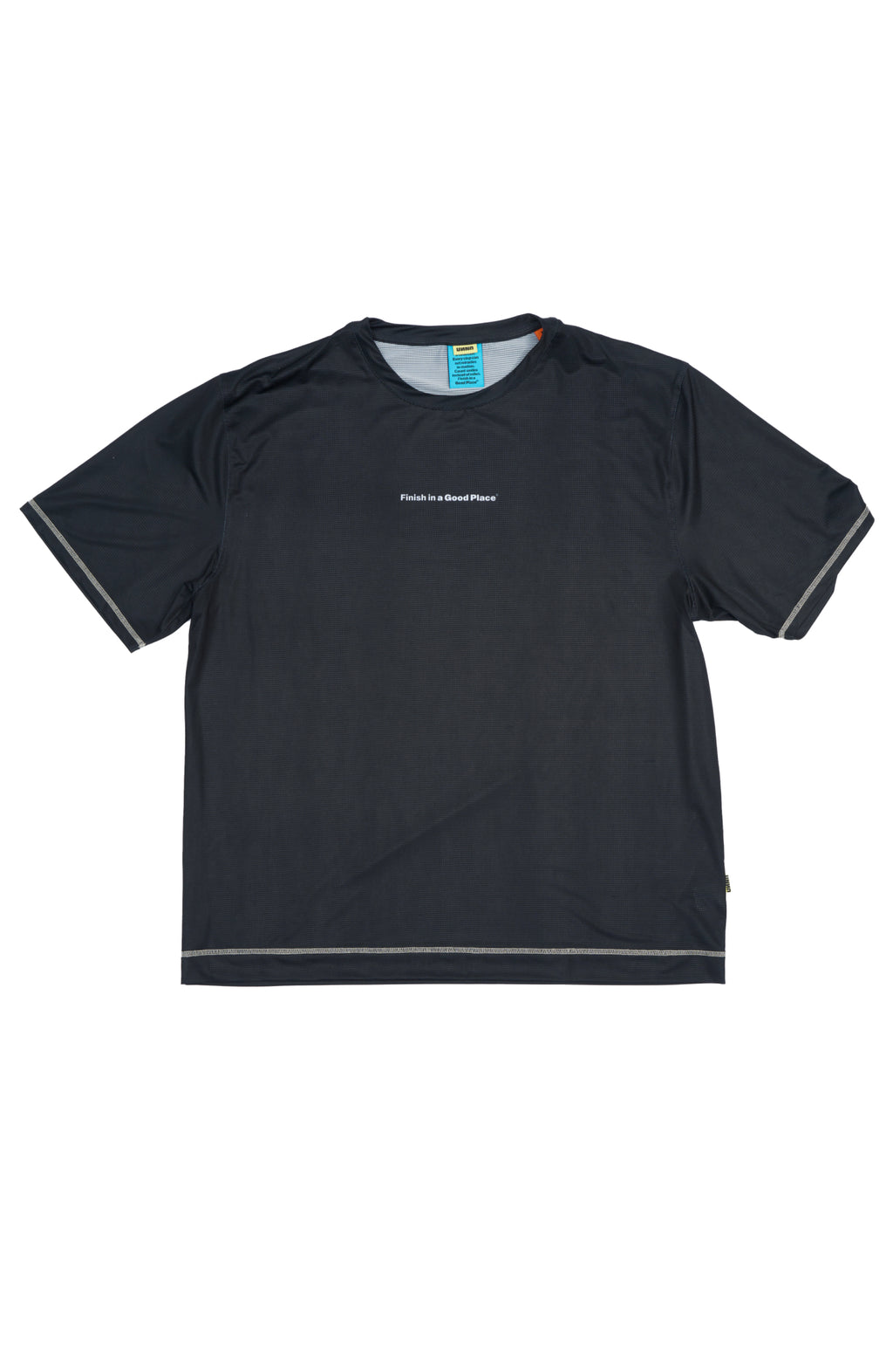 Wavy Tee Black by UNNA