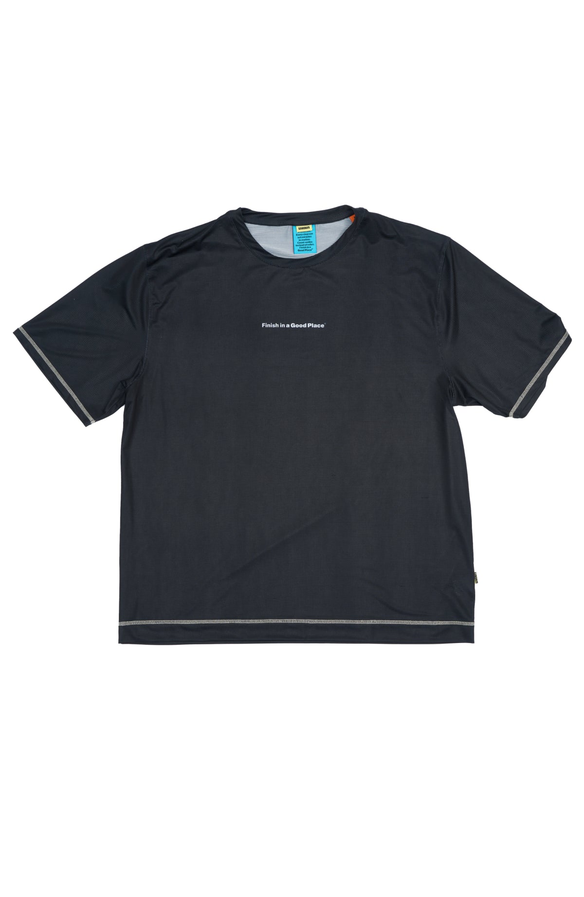 Wavy Tee Black by UNNA