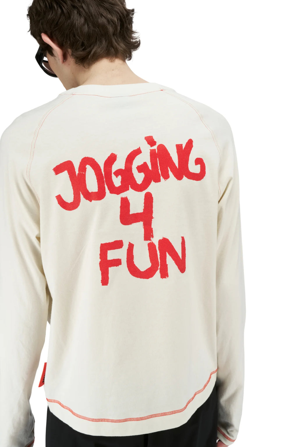 Men's Jogging 4 Fun Long Sleeve in Vanilla White by UNNA
