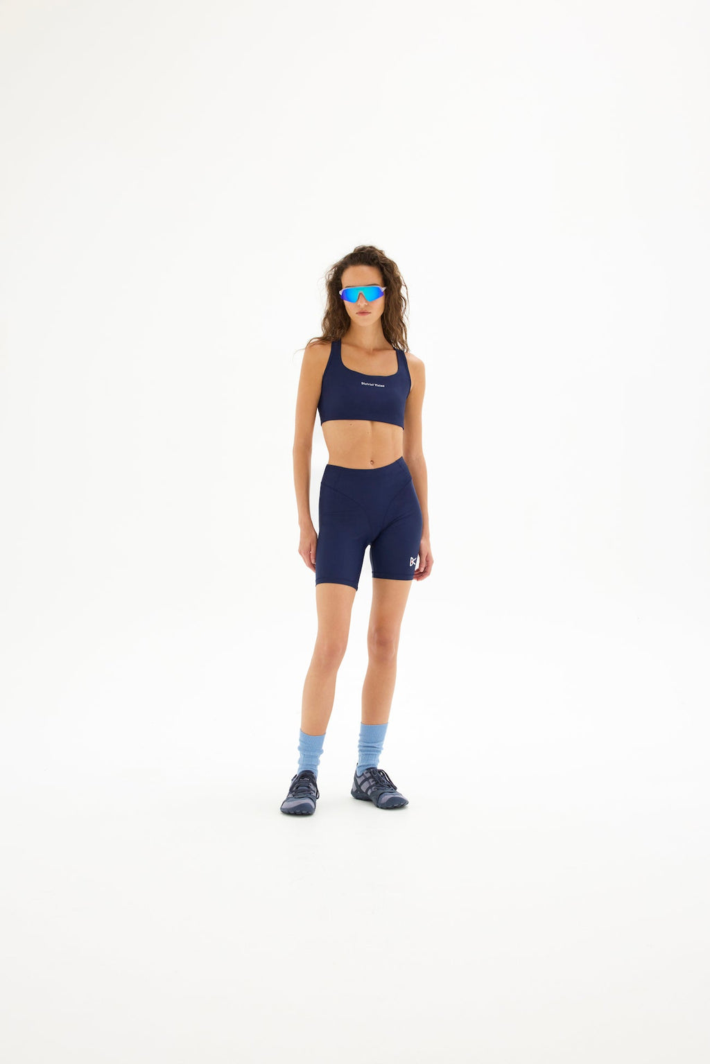 7in Pocketed Half-Tights in Indigo styled as a full outfit look by District Vision