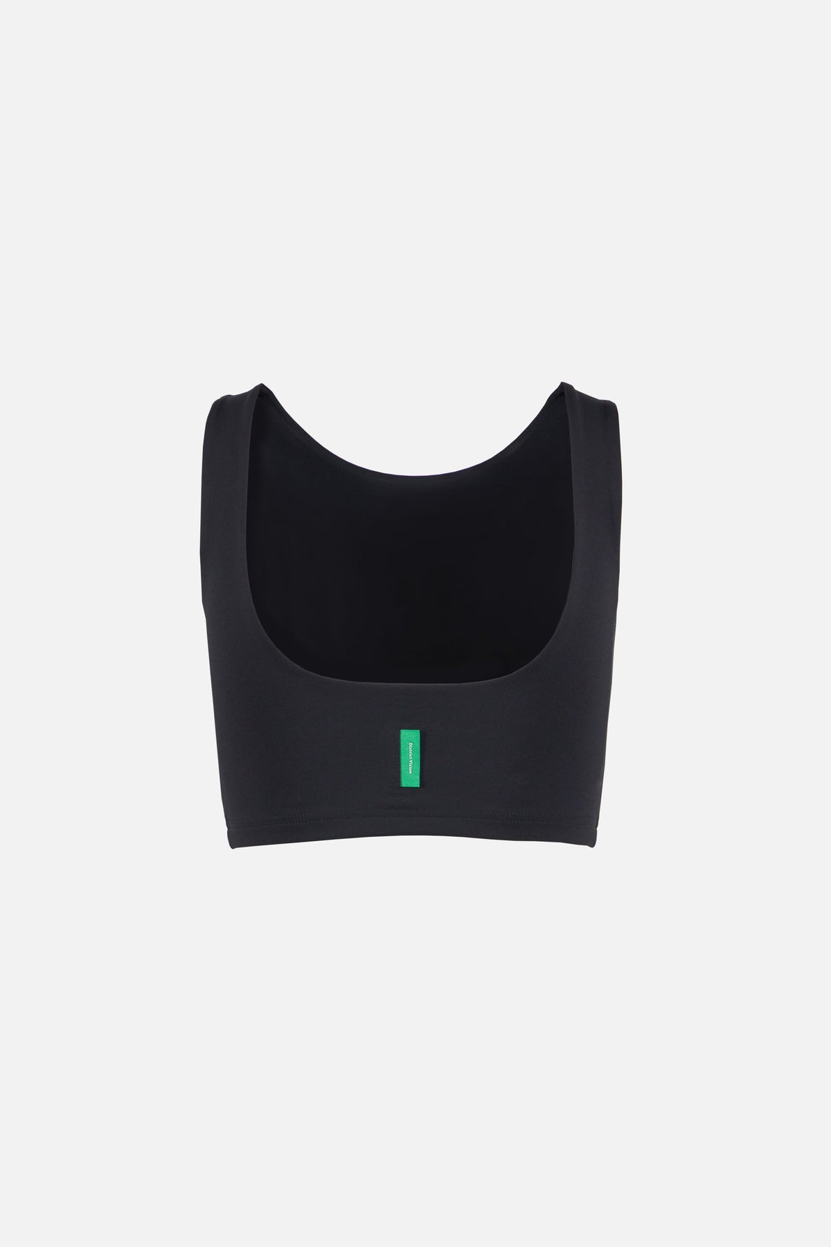 High Neck Interlock Bra in Black by District Vision