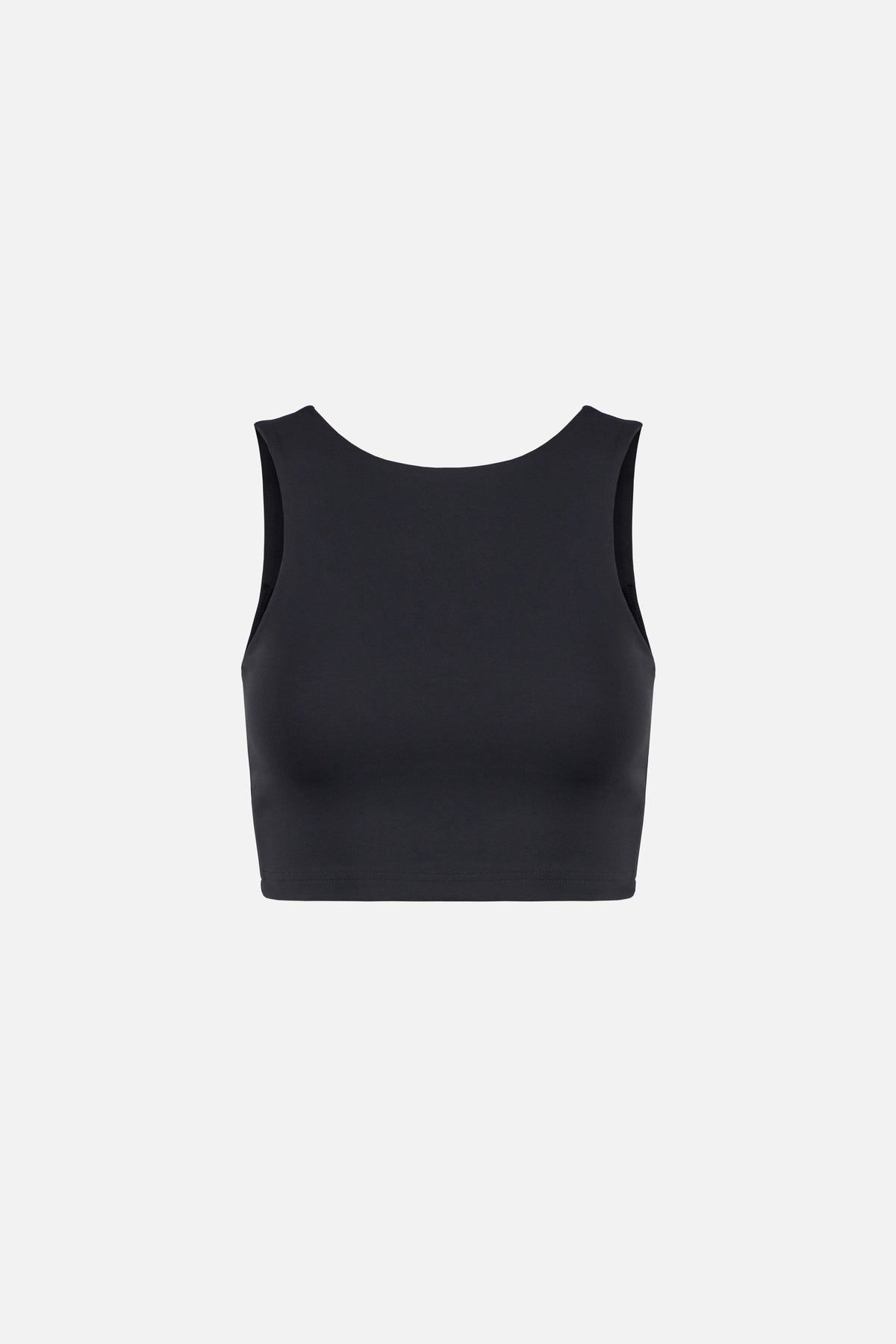 High Neck Interlock Bra in Black by District Vision