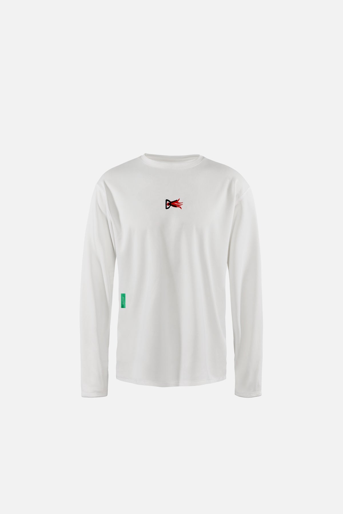 Long Sleeve Boxy Training Tee in Lunar White Flame by District Vision