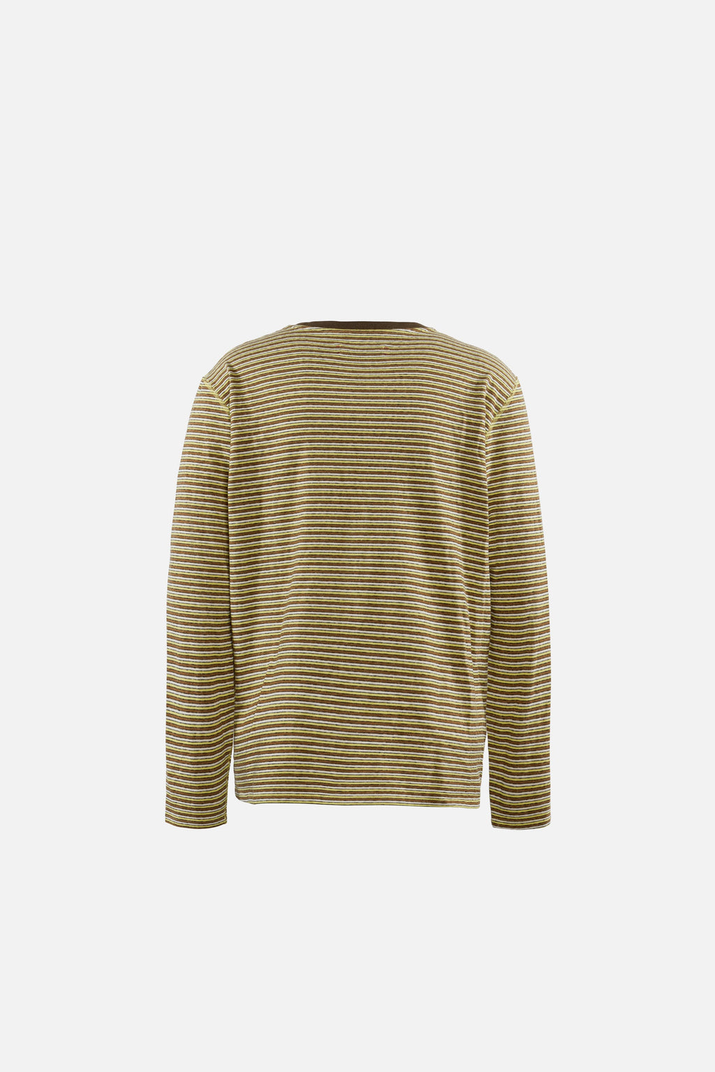 Long Sleeve Stripe Tee in Yellow Stripe by District Vision