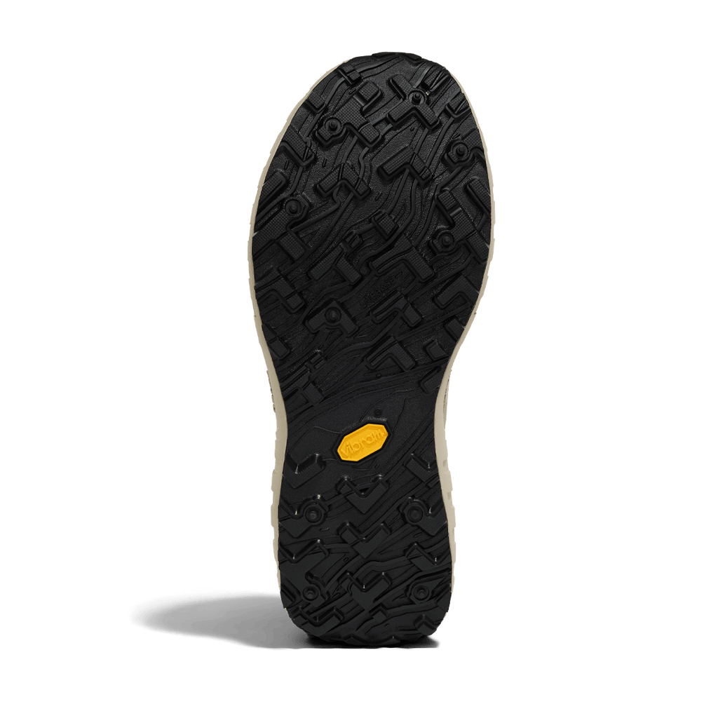 Norda 001A trail running shoe in Almond, angled view