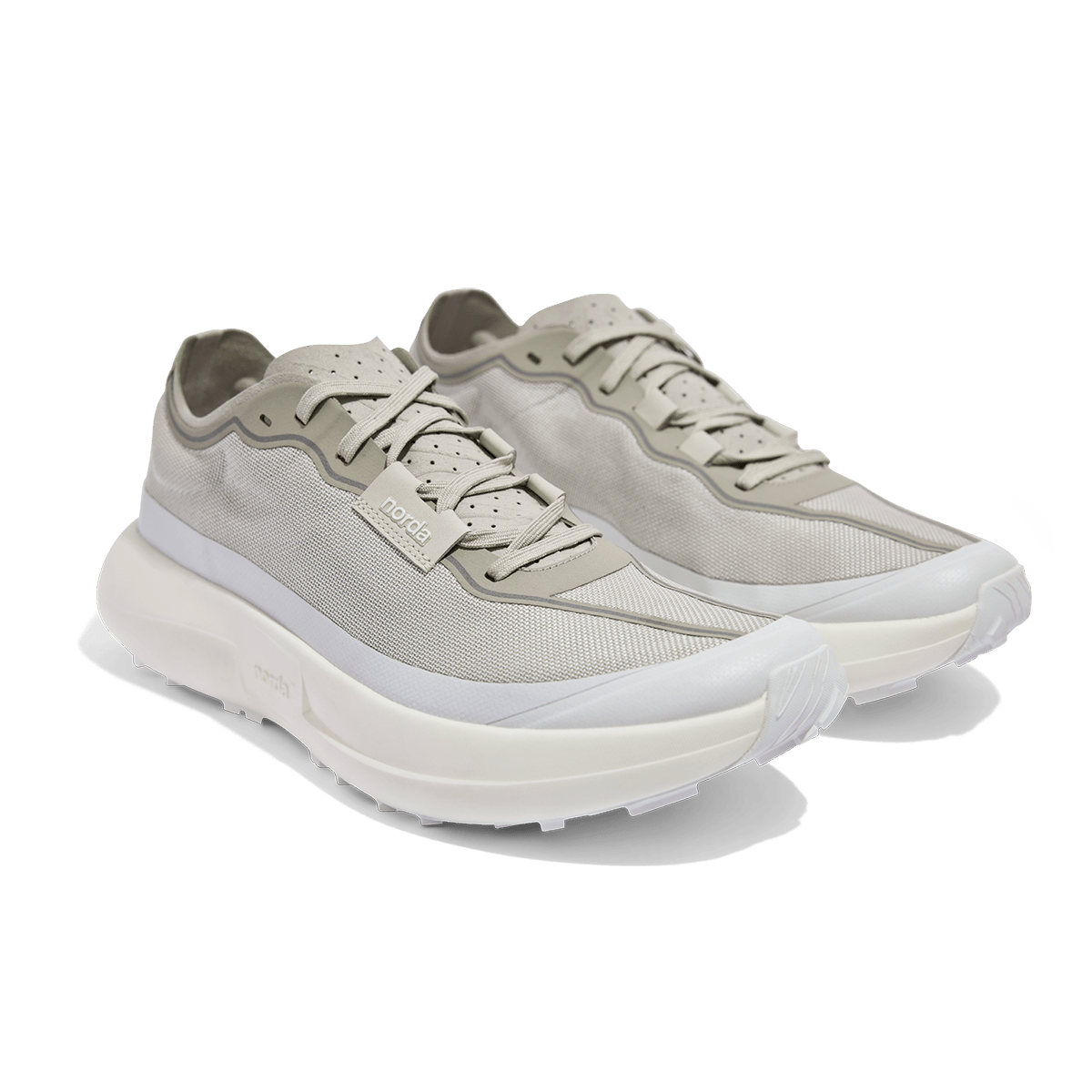 Norda 005 trail running shoe in Neve, sole view