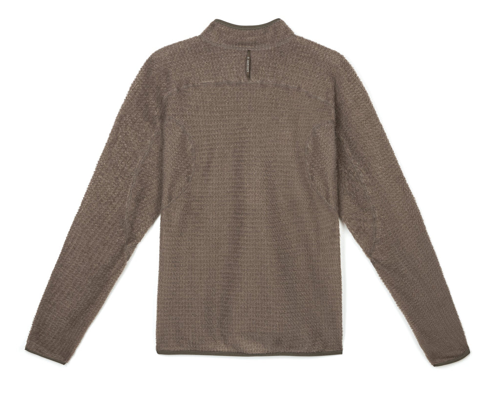 FuzzFleece AD Half-Zip in Falcon by Satisfy, back