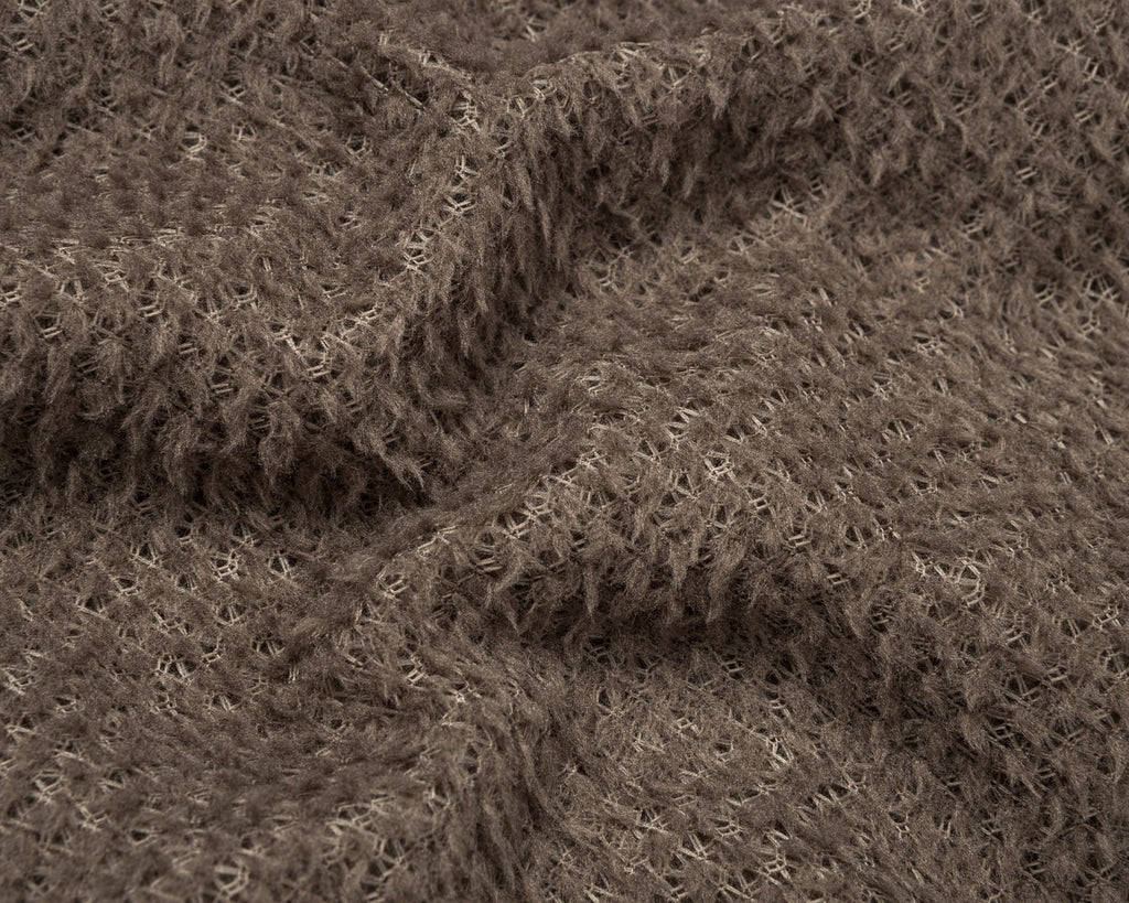 FuzzFleece AD Half-Zip in Falcon by Satisfy, fabric detail