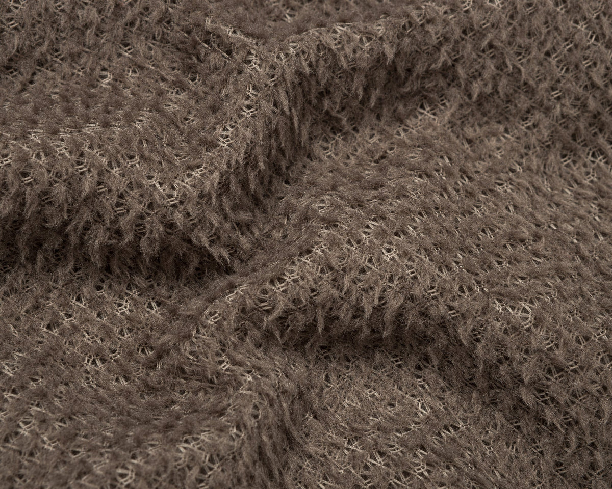 FuzzFleece AD Half-Zip in Falcon by Satisfy, fabric detail