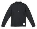Fuzzfleece Octa Half-Zip Long Tee Black by Satisfy, front