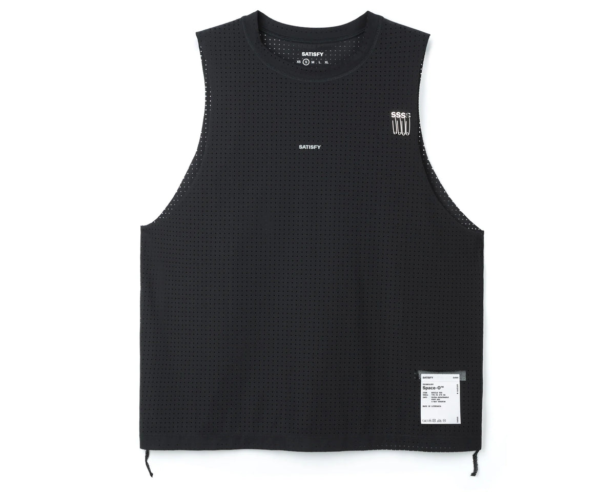 Space-O Muscle Tee Black by Satisfy