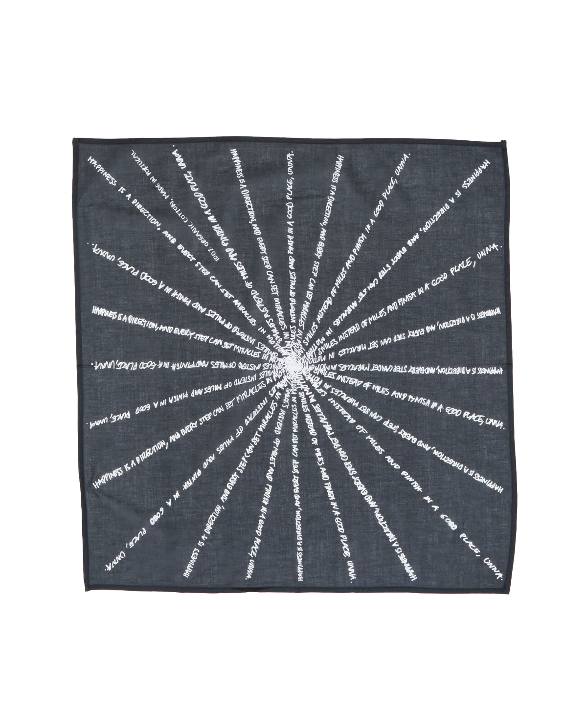 Mantra Scarf Black by UNNA