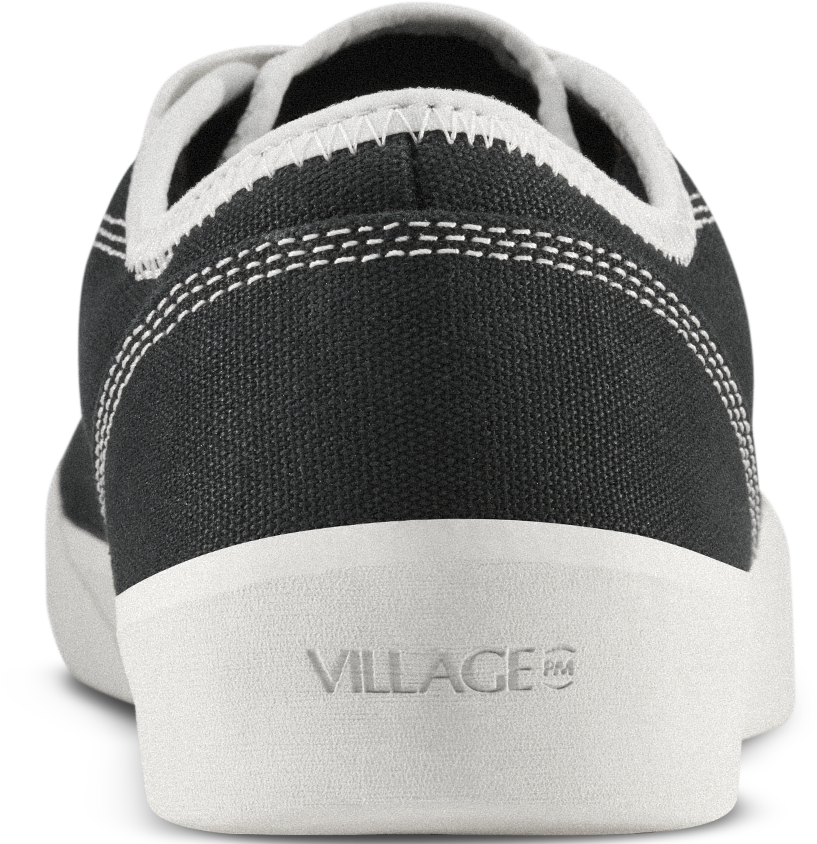 Village PM 1:30 skate shoe in Black Whisper White