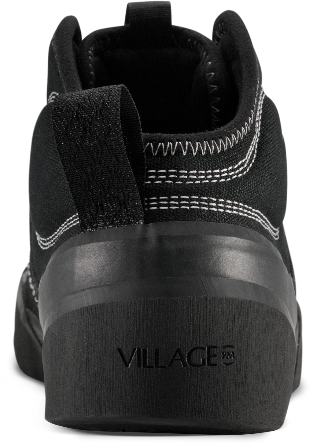 Village 1PM Mid-top skate shoe in Black