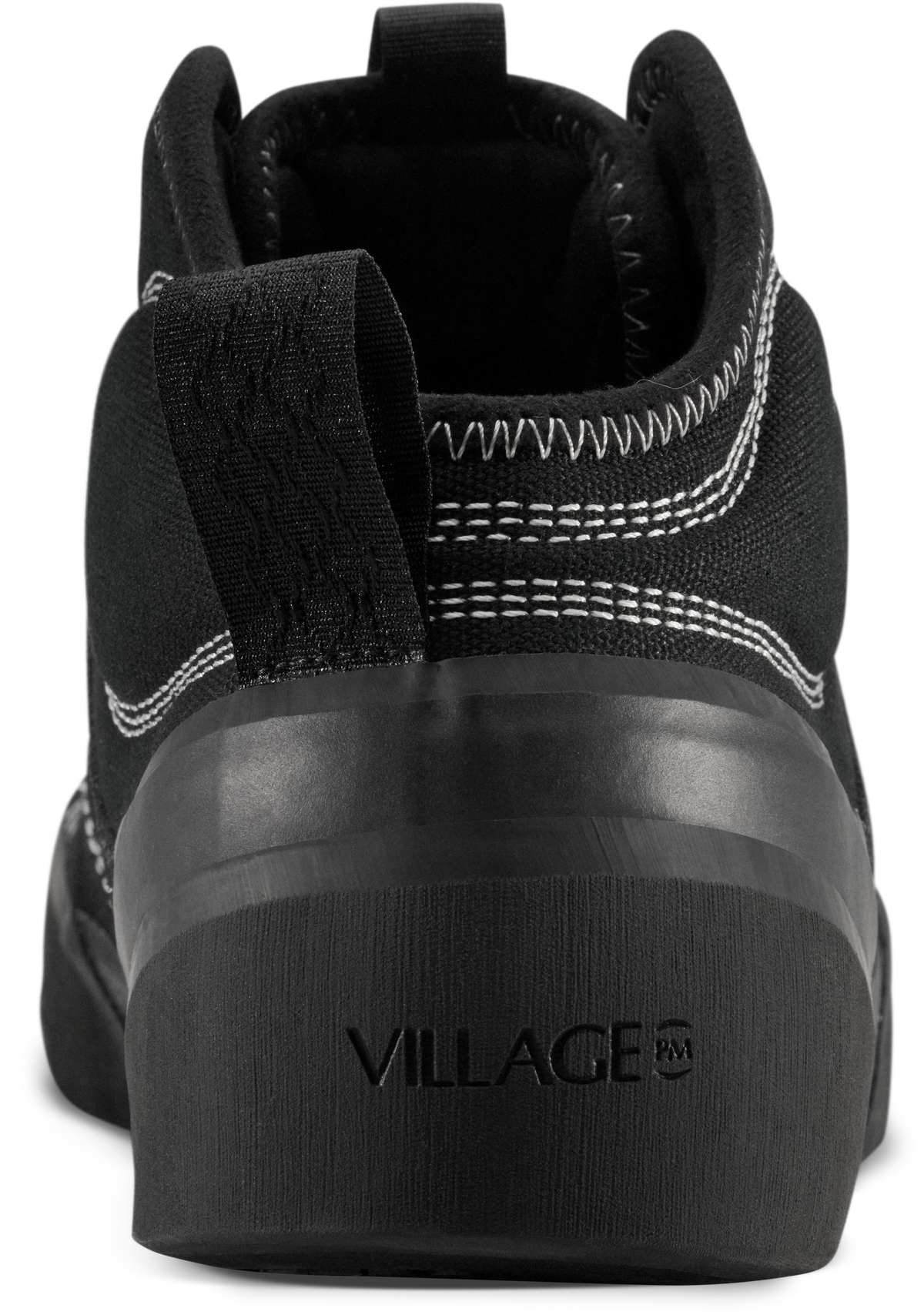 Village 1PM Mid-top skate shoe in Black